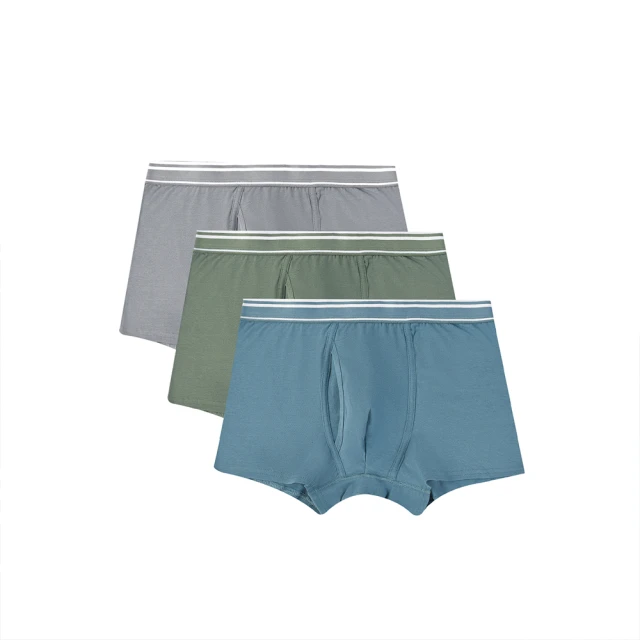 GIORDANO  男裝貼身平口四角褲(三件裝)-24 白黑灰色 歷史價格詳細信息