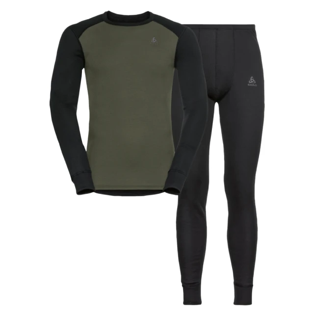 【ODLO】男 Active Warm Eco 銀離子保暖型內層衣褲組.長袖.(196702-60307 黑/深灰麻花) 歷史價格詳細信息