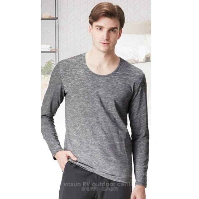 【North Field】男 鈦金 遠紅外線+膠原蛋白圓領控溫強刷毛保暖衛生衣.內衣.比發熱衣強(8ND102G 麻灰) 價格比較,價格查詢,歷史價格詳細信息