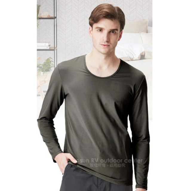 【North Field】男 鈦金 遠紅外線+膠原蛋白圓領控溫強刷毛保暖衛生衣.內衣.比發熱衣強(8ND102G 麻灰) 歷史價格詳細信息