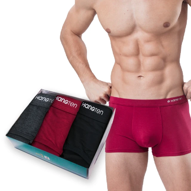 【Hang Ten】經典彈力三角褲盒裝三入組_丈青+淺灰+藍灰_HT-C11001 歷史價格詳細信息