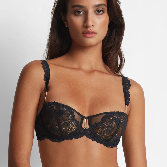 【Aubade】女巫之吻刺刺繡蕾絲立體有襯內衣 性感內衣 法國進口 女內衣(3D-黑) 歷史價格詳細信息