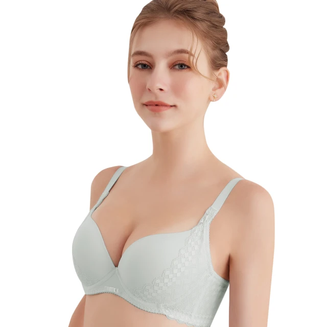【台灣奧黛莉集團 U&Z】相思戀曲 無鋼圈B-E罩內衣(霧藍綠) 歷史價格詳細信息