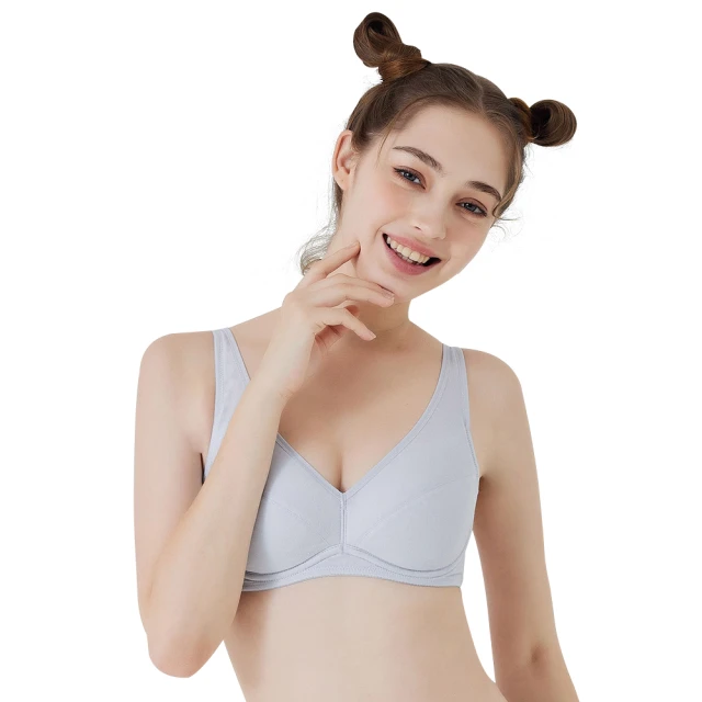 【EASY SHOP】Audrey Junior-美國棉超軟鋼圈學生型少女內衣-淡灰 歷史價格詳細信息