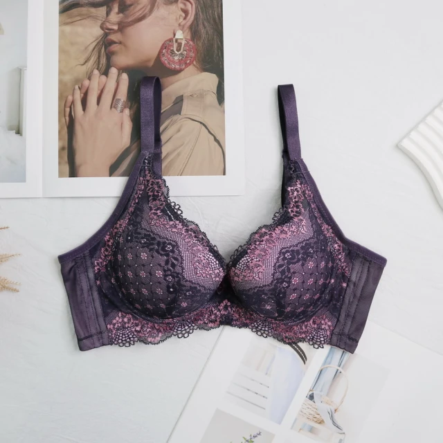 【伊黛爾】迷人莉莉安 爆乳蕾絲無鋼圈成套內衣褲 月牙提托 透氣 包覆 AB罩適穿【88808】 歷史價格詳細信息