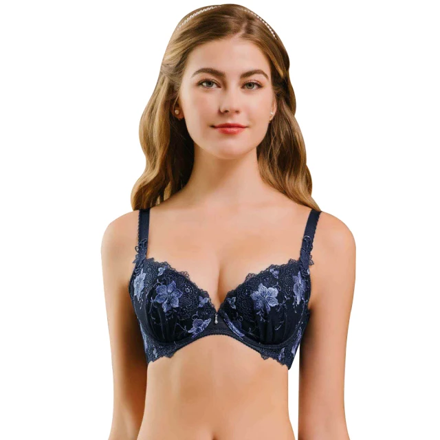 【EASY SHOP】Audrey-艾薇 弧蝶-法式輕包覆V集中內衣(優美紫) 歷史價格詳細信息