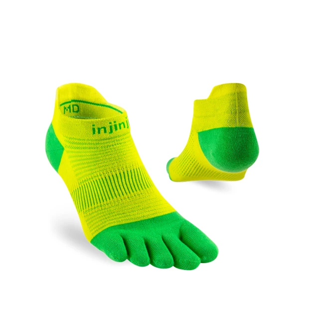 【Injinji】Run輕量吸排五趾隱形襪NX[霓黃灰]NAA1392(輕量款 五趾襪 隱形襪 慢跑襪 男女適用) 歷史價格詳細信息