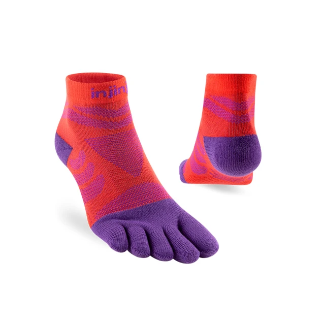 【Injinji】女 Ultra Run終極系列五趾短襪[華麗紅紫]WAA6977(避震緩衝 短襪 馬拉松 機能襪 女襪) 歷史價格詳細信息