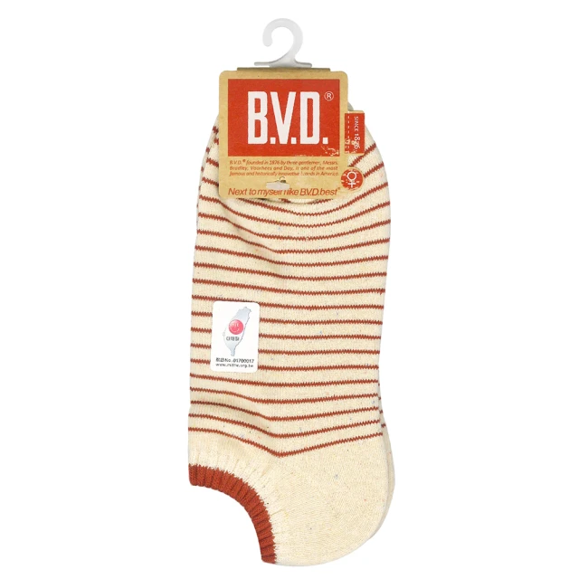 【BVD】B.V.D.1/2條紋直角女襪-B520 女襪 短襪 休閒襪 歷史價格詳細信息
