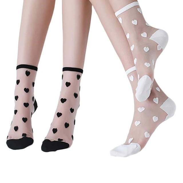 日系黑白色系百搭學院風透膚絲襪 中筒襪 M1119 歷史價格詳細信息