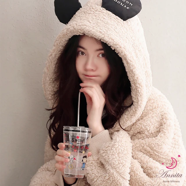 保暖睡袍 可愛草莓 珊瑚絨造型懶人披肩 懶人毯(紅F) AngelHoney天使霓裳 歷史價格詳細信息