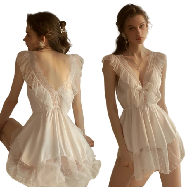 【Sexy Angel】女神掛脖兩穿鏤空連身裙性感情趣睡衣情趣內衣角色扮演服 歷史價格詳細信息