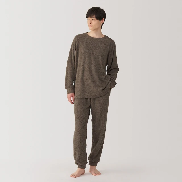男柔滑針織刷毛長袖家居睡衣 歷史價格詳細信息