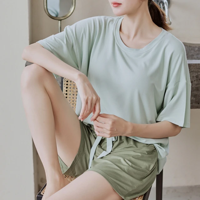 【Dylce 黛歐絲】★-帶胸墊睡裙薄款短袖睡衣可外穿中長款家居服(女睡衣/親膚舒適/寬鬆休閒/1212/雙12) 歷史價格詳細信息