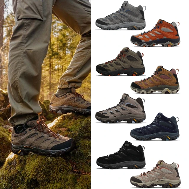 Merrell 戶外鞋 Moab 3 Mid GTX 防水 女鞋 真皮 登山 越野 耐磨 黃金大底 避震 綠 紫  ML035818 歷史價格詳細信息