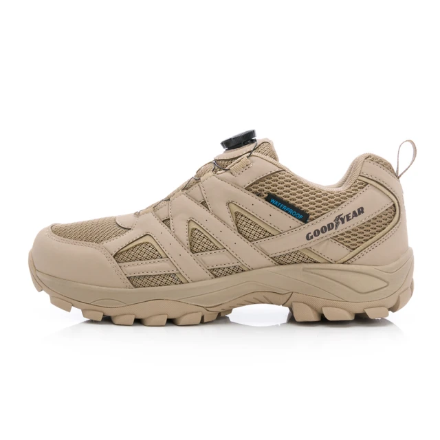 GOODYEAR 轉扣防水戶外鞋 夜間反光 Q彈乳膠鞋墊 抓地耐磨大底 玩轉戶外 男段 棕GAMO33461 歷史價格詳細信息