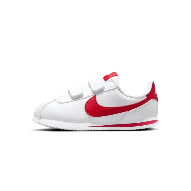 Nike 耐吉 休閒鞋 Cortez Basic 小童鞋 白 藍 魔鬼氈 皮革 嬰兒鞋 小朋友 904769-106 歷史價格詳細信息