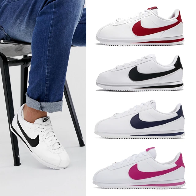 Nike 耐吉 休閒鞋 Cortez Basic 小童鞋 白 藍 魔鬼氈 皮革 嬰兒鞋 小朋友 904769-106 歷史價格詳細信息