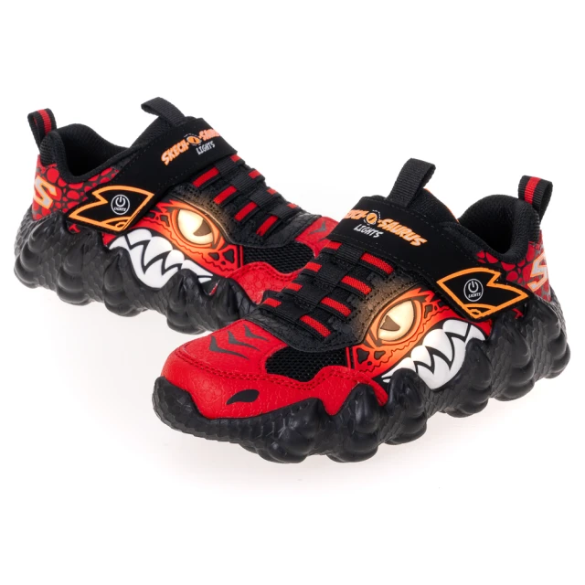 【SKECHERS】男童鞋系列 燈鞋 SKECH-O-SAURUS LIGHTS(400112LBKCC) 歷史價格詳細信息
