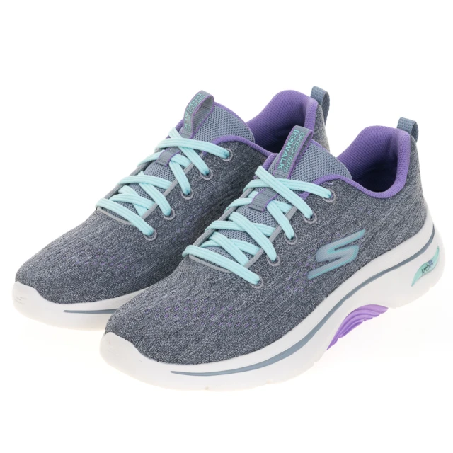 Skechers Go Walk Arch Fit 2.0 [125319GYLV] 女 健走鞋 瞬穿舒適科技 灰紫 歷史價格詳細信息