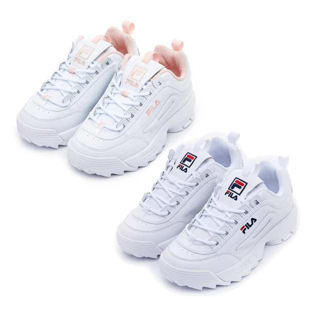 FILA 休閒鞋 DISRUPTER 2 全白 厚底 鋸齒 老爹鞋 女 4C608X125 歷史價格詳細信息