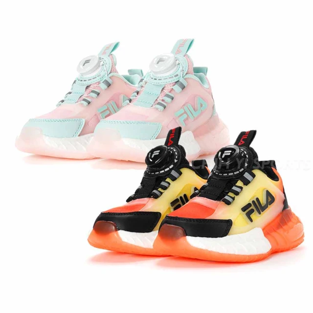 FILA J824X-221 桃紅X淺綠 兒童黏帶電燈運動鞋【輕量 / 舒適 / 避震】216F 歷史價格詳細信息
