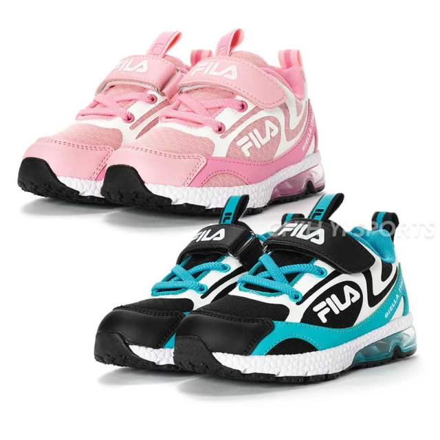 FILA童鞋-氣墊慢跑運動鞋(806X-091黑-19-23cm) 歷史價格詳細信息