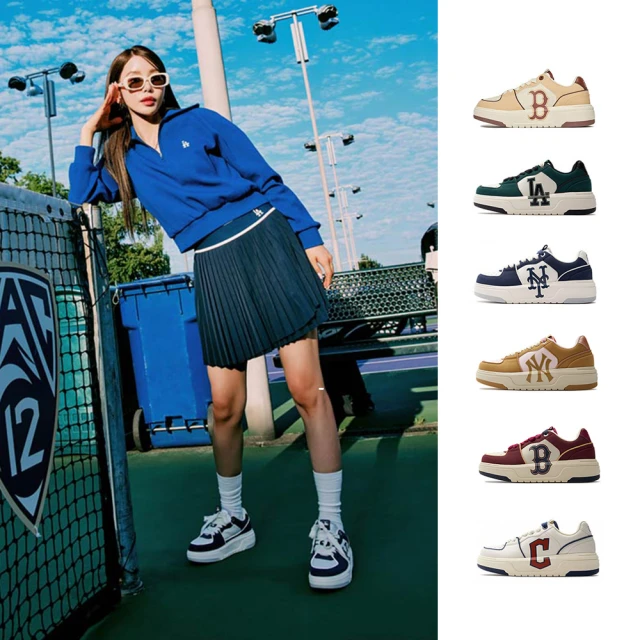 [鞋多多]MLB Chunky Liner Classic MLB 紐約洋基隊 藍白 復古老花 防滑耐磨中邦板鞋男女同款 歷史價格詳細信息