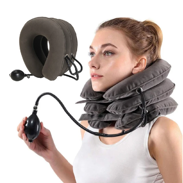 椎牽引器 椎伸展器 枕床上椎間盤突出專用電動按摩加熱牽引墊睡眠婦靠墊靠枕 歷史價格詳細信息