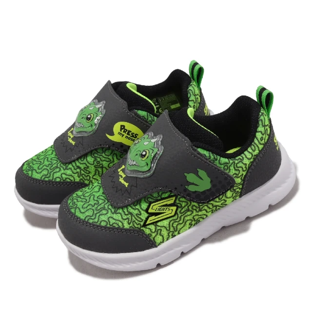 SKECHERS S LIGHTS 魔鬼氈 燈鞋 小童 藍紅 Y1928 (401680NNVBL) 歷史價格詳細信息