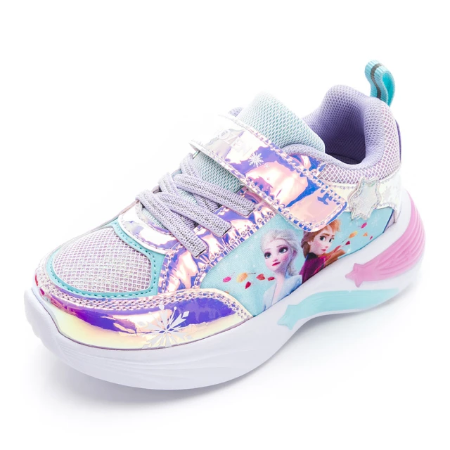 【Disney 迪士尼】正版童鞋 冰雪奇緣 電燈運動鞋/透氣 輕量 易穿脫 台灣製 藍(FNKX37456) 歷史價格詳細信息