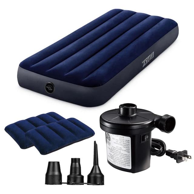 【INTEX】超值組合·雙人加大充氣床+打氣機+枕頭 新款雙面充氣床墊(露營睡墊 充氣床墊 露營床 平行輸入) 歷史價格詳細信息