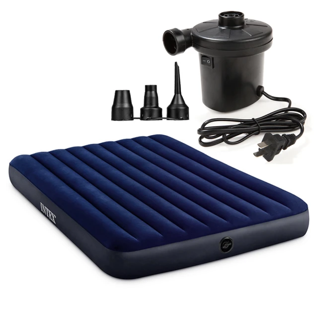 【INTEX】超值組合·雙人加大充氣床+打氣機+枕頭 新款雙面充氣床墊(露營睡墊 充氣床墊 露營床 平行輸入) 歷史價格詳細信息