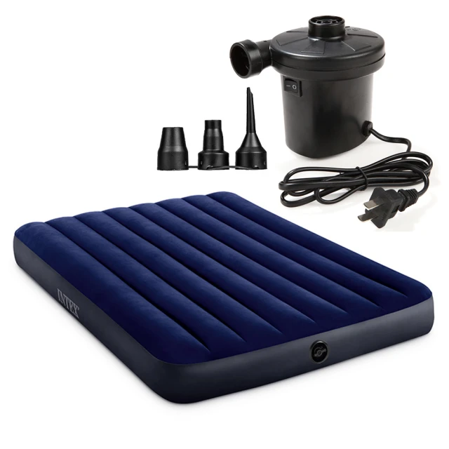 INTEX 經典雙人充氣床墊(fiber-tech)-內建腳踏幫浦-寬137cm (64762) 歷史價格詳細信息