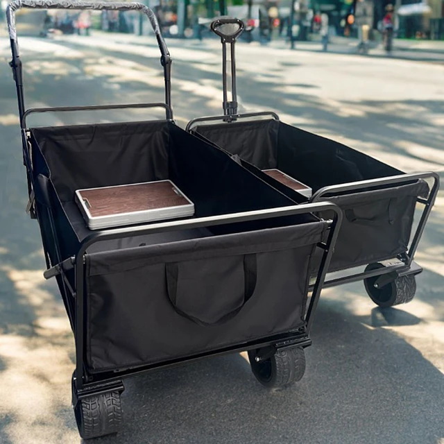 10吋雙煞車野營車 鋁合金桌面 手拉推車 露營推車 疊手推車 摺疊手拉車 露營推車 外出推車 歷史價格詳細信息