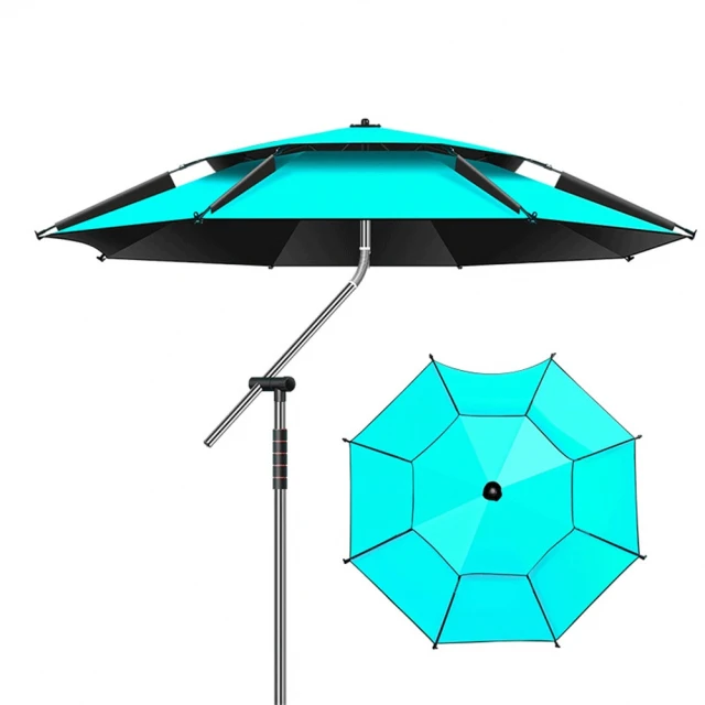 【匠俱】雙360調節遮陽傘(新款釣魚傘 戶外專用拐杖大釣傘 防暴雨加厚遮陽傘 防曬防雨垂釣遮陽傘) 歷史價格詳細信息