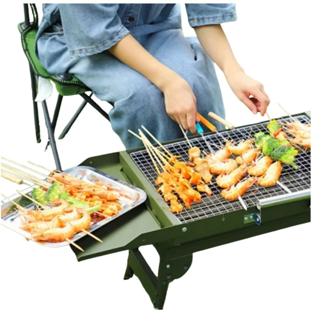 【May Shop】野炊BBQ烤肉野營折疊烤台 延伸燒烤爐 歷史價格詳細信息