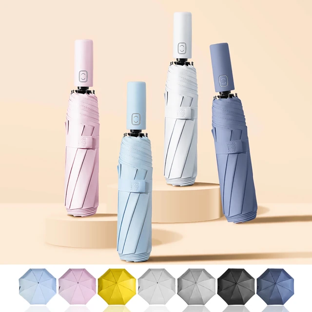 Coloxy 輕量超防曬UPF50+自動傘 時尚配色 大傘面晴雨傘 8骨防風黑膠抗UV 體感降溫 摺疊傘折疊傘 歷史價格詳細信息