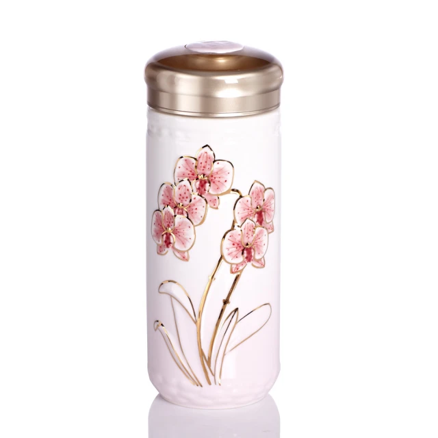 【乾唐軒】媽祖守護雙層陶瓷隨身杯 350ml(3色) 歷史價格詳細信息