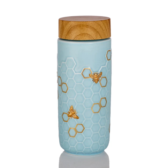 【乾唐軒】大豐收特雙陶瓷隨身杯350ml(水藍金) 歷史價格詳細信息