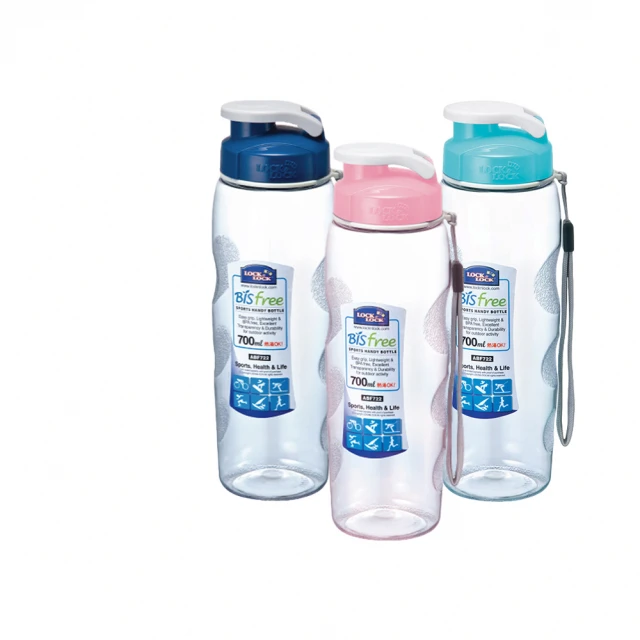 【LocknLock 樂扣樂扣】Tritan優質矽膠提帶運動水壺/580ml(三色任選/一鍵彈蓋吸管水瓶) 歷史價格詳細信息
