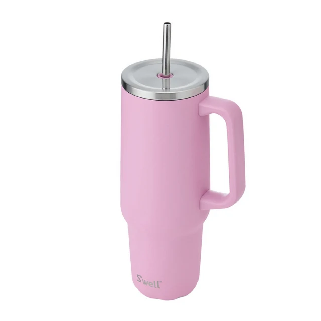 【S’well】Tumbler不鏽鋼吸管保溫隨行杯 繡球花藍1180ml / 冰壩杯 冰霸杯 保冷保冰杯 環保杯 保溫瓶 歷史價格詳細信息