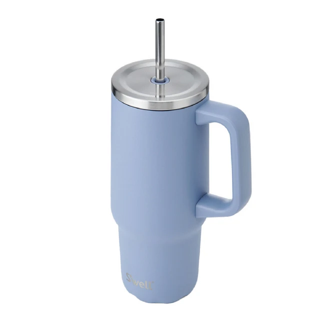 【S’well】Tumbler不鏽鋼吸管保溫隨行杯 繡球花藍1180ml / 冰壩杯 冰霸杯 保冷保冰杯 環保杯 保溫瓶 歷史價格詳細信息