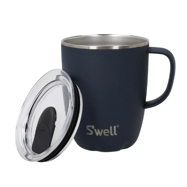 【S’well】Mug不鏽鋼滑蓋保溫馬克杯 曜石黑350ml / 保溫杯 保冷保冰杯 推蓋直飲杯 環保杯 便攜杯 隨行杯 歷史價格詳細信息