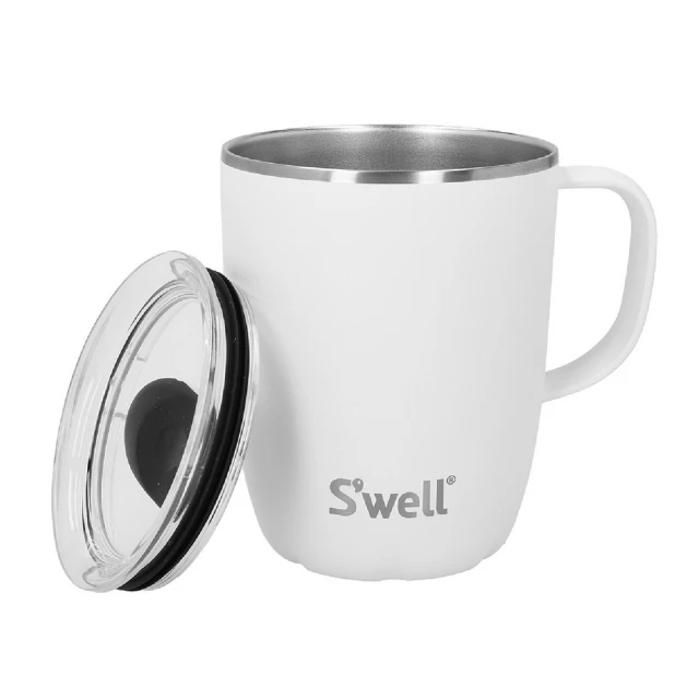 【S’well】Mug不鏽鋼滑蓋保溫馬克杯 曜石黑350ml / 保溫杯 保冷保冰杯 推蓋直飲杯 環保杯 便攜杯 隨行杯 歷史價格詳細信息