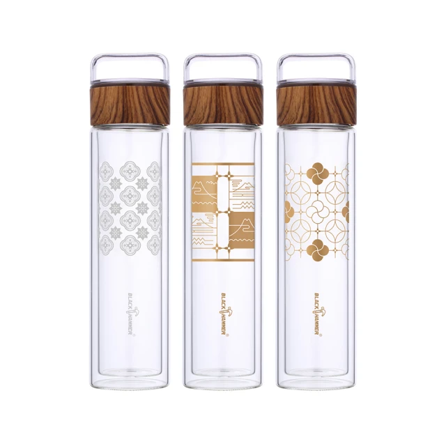 【BLACK HAMMER】買1送1 隨享耐熱玻璃雙飲杯550ML-附吸管(三色可選) 歷史價格詳細信息