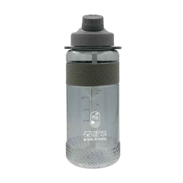 GENKI BEAR 酷夏運動水壺1000ml(灰色)[大買家] 歷史價格詳細信息