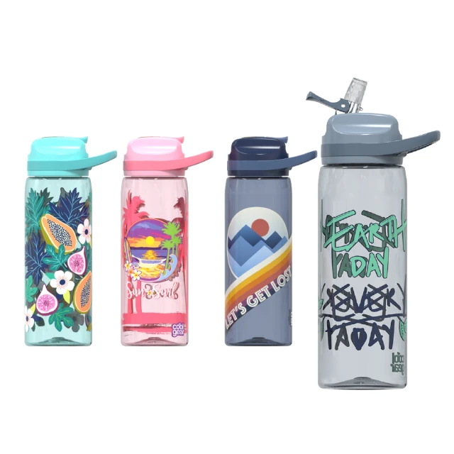 【Cool Gear 酷樂】藝術彈蓋直飲水壺700ml(彈蓋直飲式) 歷史價格詳細信息
