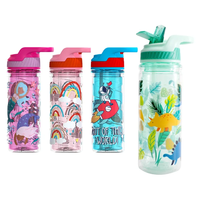 Cool Gear 酷樂兒童雙層翻蓋吸管水壺-480ml｜美國Tritan材質無雙酚A防漏防摔水壺 6844 歷史價格詳細信息
