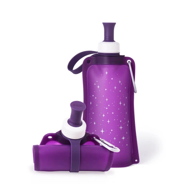 【韓國sillymann】100%時尚便攜捲式鉑金矽膠水瓶-550ml(星空紫) 價格比較,價格查詢,歷史價格詳細信息